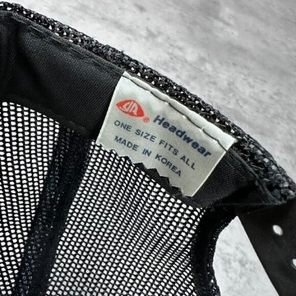 Vintage Randy Travis Band Black 80s Trucker Hat - Picture 2 of 4